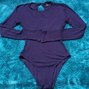 F21 Navy Blue Bodysuit